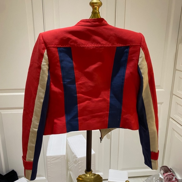 Bcbg red and blue jacket as new - Picture 3 of 3
